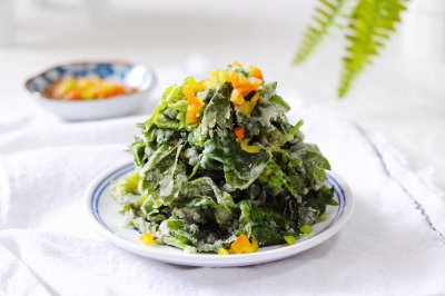 #520，美食撩动TA的心！#芹菜叶麦饭